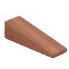 Door Stoppers 4 Pcs Dark Brown Triangle Door Stopper Wooden