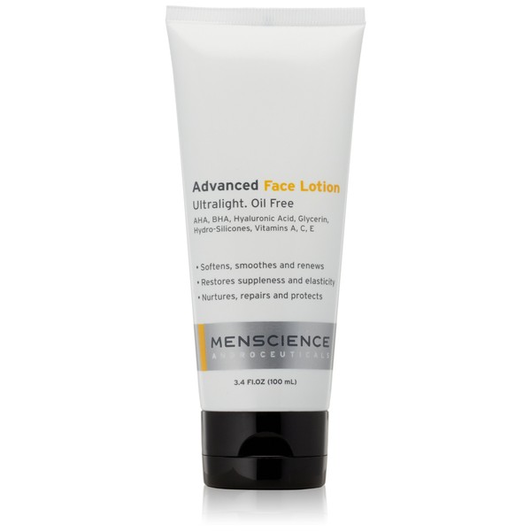 MenScience Androceuticals Advanced Face Lotion, 3.4 Fl Oz
