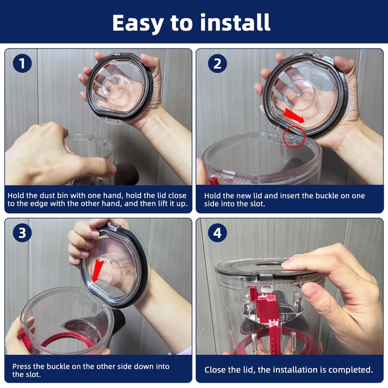 Dust Bin Lid Replacement for Dyson V7 V8 SV10 SV11