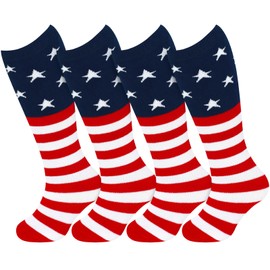 4th of July Kids American Flag Baseball Socks Youth Boys Soccer Socks 4th of July Accessories for Kids Patriotic Socks