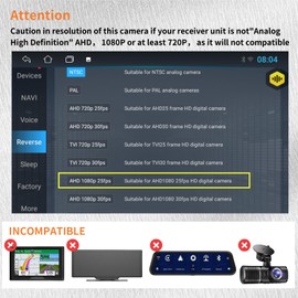 Epronic AHD1080P Backup Camera for Car, Metal Sturdy Body IP68 Waterproof Cámaras de Reversa para Autos with Clear Night Vision, Wide View Angle Camera for Truck SUV RV Pickup(Black)
