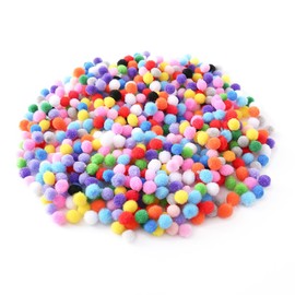 GXGM 2000 Pieces 10mm Colorful Pom Poms Felt Balls Colorful Mini Pom Pom Decorations for DIY Crafts and Craft Decorations