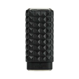 Colibri Quasar Leather 3 Cigar Case - Black Chrome, black, One size fits all
