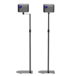 XINLEI Projector Stand, 2-in-1 Mini Projector Mount Bracket 360°Swivel, Height Adjustable, Compatible with Home Office Video Camera, PR002FP