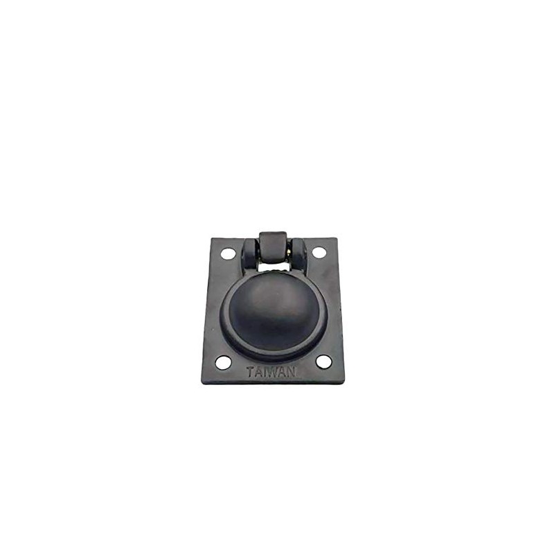 QCAA Solid Brass Flush Ring Pull, 36.5 x45 mm, Matte