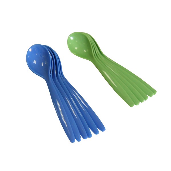 axentia Top Star Egg Spoons 6 Pieces Plastic Assorted Colours