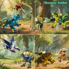 8 Packs Armor Battle Dinosaur Jurassic Building Block Set for