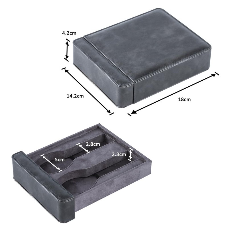 Baskiss Luxury PU Drawer Watch Case, Watch Storage Box, Collection
