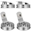 4Pcs Mason Can Lid, 304 Stainless Steel Regular Mouth Pour