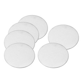 PATIKIL 32mm Steel Disc, 10pcs Round Metal Stamping Blanks Tags Round Circle Disc Plate Circle Metal Strike Plate DIY for Engraving Stamping Jewelry Craft, 1.26in