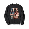 It’s Lake Time Patriotic Summer Retro USA Lake Vibes Sweatshirt