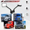 Chrome Hood Mirror for Kenworth T680 2022 2023 2024 Replacement