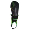 Mitre Delta Ankle Protect Football Shin Pads, Black (Black/Green/Yellow), Small