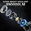 LED Rechargeable Headlamp, Ultra-Bright Zoomable Head Lamp with 12 Modes