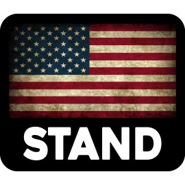 TRUMP SUPPORT STAND FOR AMERICAN FLAG USA MAGA DECAL BUMPER STICKER POLITICAL