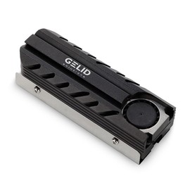 Gelid Solutions Icecap PRO M.2 SSD, Suitable for all M.2 Type 2280 SSD, PWM fans, 12000 rpm, 20 x 20 x 6 mm, black