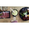 Cookut Lumi raclette Set of 4-Heated by Candle, Ceramic, Black,
