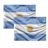 2 x Argentina Flag 3x5 ft Large Flag with Buckle