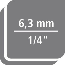 HAZET(ハゼット) Short Hexagon Socket, Titanium Coating, Drive: 0.25 inches (6.35 mm) Side Length: 3 mm【Authorized Japanese Import】8501H3