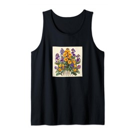 Verbena Flower Cottagecore Graphic Tank Top