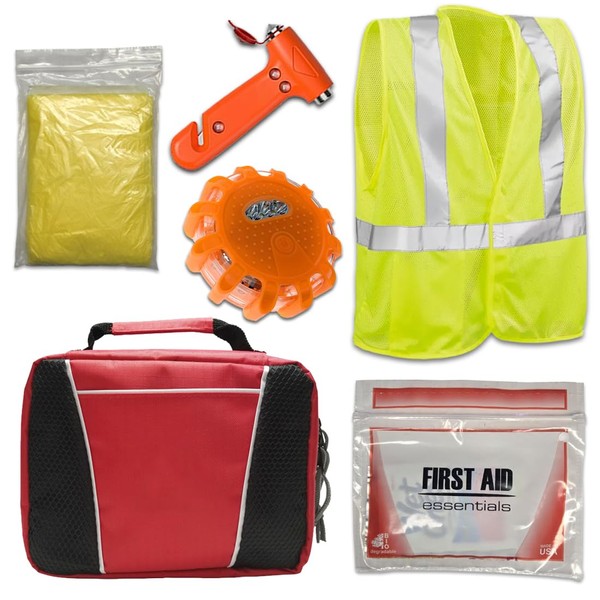USKITS Compact Roadside Emergency Car Kit - The for All