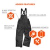 Ergodyne N-Ferno 6472 Winter Insulated Bib Overalls, Workwear Outerwear, Thermal