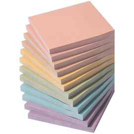 Mr. Pen- Sticky Notes, 3”x3”, 12 Pads, Pastel Colors Sticky Notes, Sticky Note, Self-Stick Note Pads, Sticky Pads Sticky Notes Aesthetic, Colorful Sticky Notes, Sticky Notes Bulk, Bulk Sticky Notes