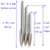 ZSHJG 12 x Arrowheads Hunting Tips Archery Arrow Tips Insert