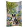 Australian Shepherd Spring Garden Kitchen Towel