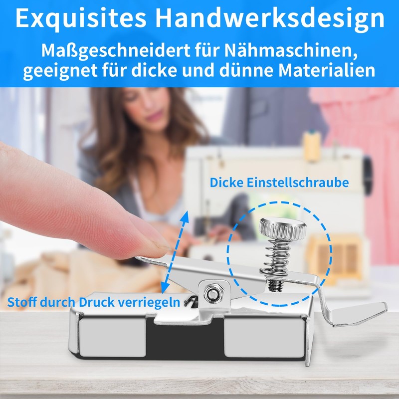 Kkluno Pack of 7 Magnetic Seam Guide for Sewing Machine,