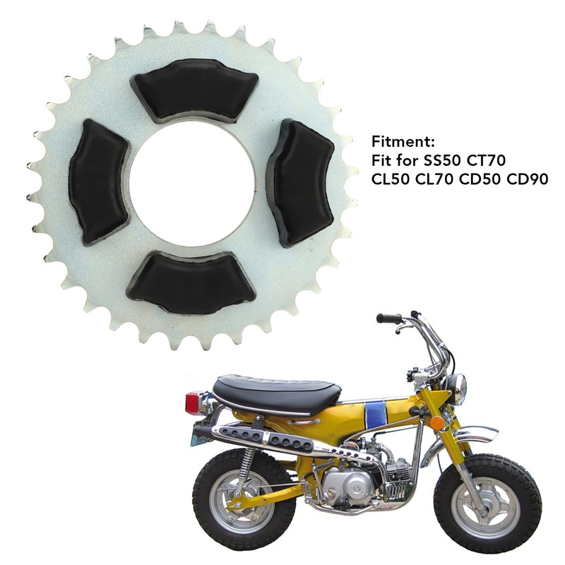 420 32T 50mm Rear Sprocket with Cushion Rubber Wheel Sprocket