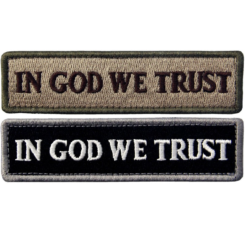 Bundle 2 Pieces - EmbTao in GOD We Trust Embroidered