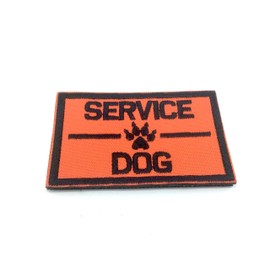 Service Dog K9 Embroidered Airsoft Velcro Patch Embroidered Airsoft Velcro Patches (Red)