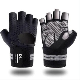 RALA Fitness Ventilated Workout Gloves with Wrist Wraps Support and Full Palm Protection for Weight Lifting, Fitness, Hanging, Gym. Protect Your Hands (Small)
