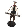 Piano Player Figurine Stable Base Elegant Decorative Metal Musical Statue