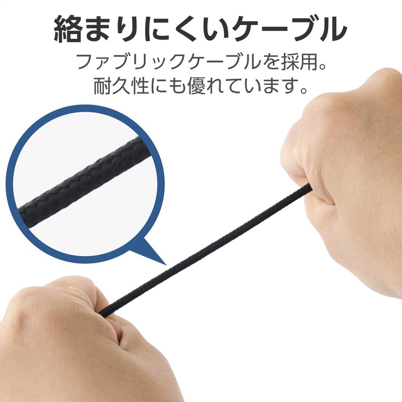 Elecom HS-HP14SBK 3 Pole Wired Headset with Mic Overhead Binaural