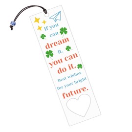 Inspirational Gifts for Boys Girls Book Lover Brother Sister Cousin Birthday Back to School Best Wishes Gifts for Daughter Son Motivational Bookmark for Women Friends Coworker Page Marker