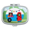 Vintage Retro Camper RV Camping Travel Trailer Rectangle Pill Case