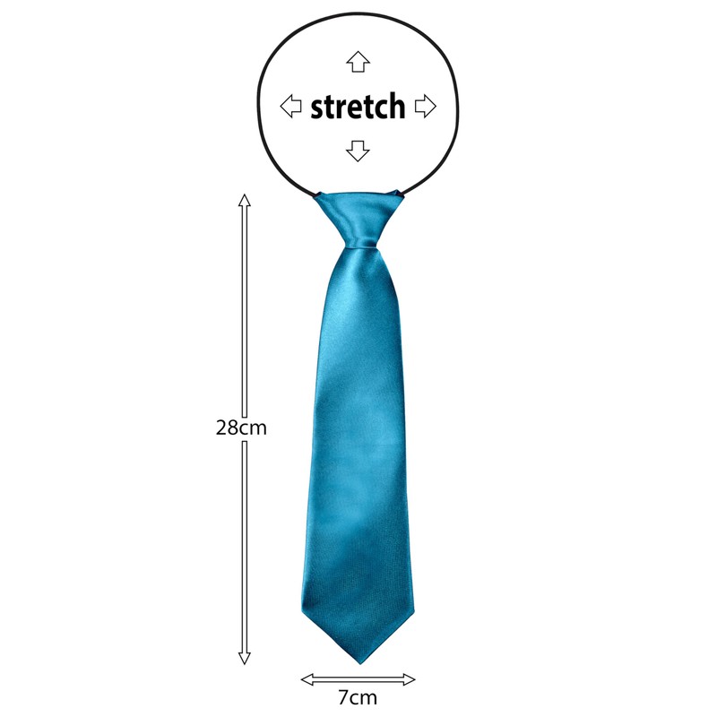 BomGuard Children's Tie with Silk Effect Shiny for Boys 2-5