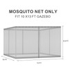BPS 10' x 13' Gazebo Universal Mosquito Netting Screen Replacement,