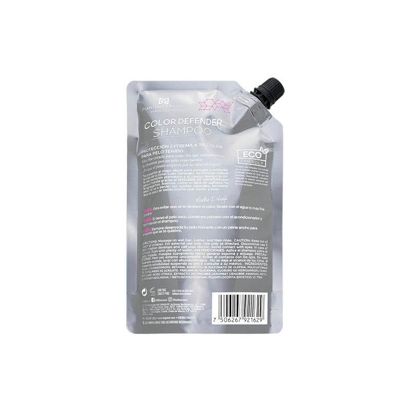 MARTHA DEBAYLE Shampoo REFILL POUCH COLOR DEFENDER. Protección extrema para