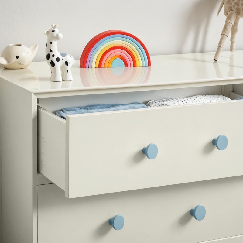 Ravinte 3 Pack Cabinet Knobs Light Blue Kitchen Cabinet Knobs