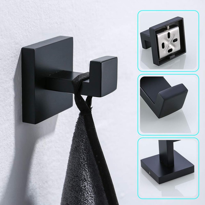 Turs Single Towel/Robe Hook Clothes Hook for Bathroom Kitchen Garage