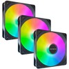 120mm Case Fan 3 Pack RGB Fans, FS-120 High Performance