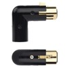 MAD OWL 3-Pin XLR 90 Degree Adapter, Adjustable Male to
