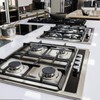 6 Silver Cooker Knobs, Universal Gas Hob Knobs for Ovens
