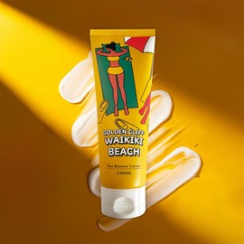 [Golden Cliff] Waikiki Beach Tanning Lotion Tanning Cream Zero Bronzer Intensifier 250ml / [골든클리프] 와이키키비치 태닝로션 태닝크림 제로브론저 인텐시파이어 250ml