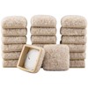Super Sliders 1 1/4" Square Secure Grip Formed Felt Furniture