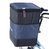 Kawadomi Seisakusho Bicycle 2-Tier Front Basket Cover Denim Pattern (Wide