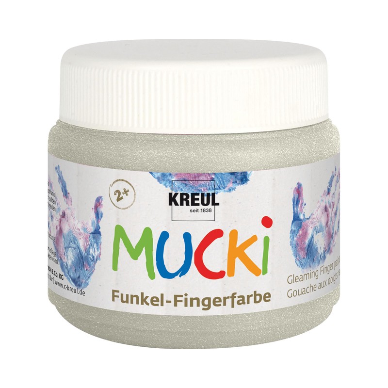 KREUL 2318, Mucki Fingerpaint Scintillante, 4 x 150 ml in